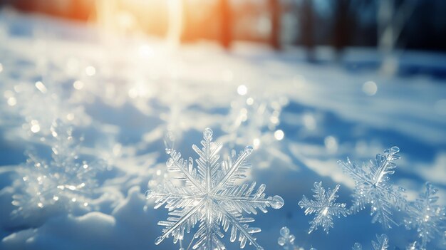 Sunlit Snowflakes Pure White Elegance