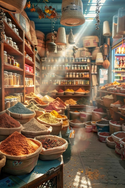 The Sunlit Spice Shop