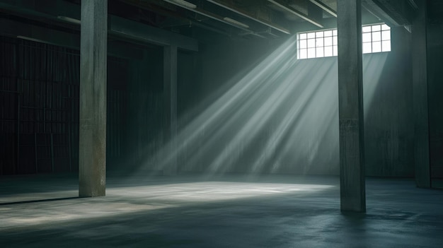 Sunlit Storage Indoor Warehouse Aesthetics