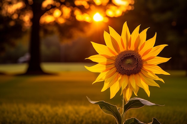 Sunlit Symphony Sunflower photo