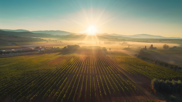 Sunlit Vineyard Bliss