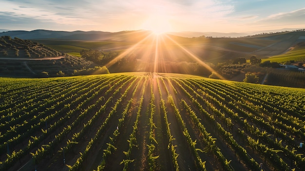 Sunlit Vineyard Bliss