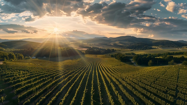 Sunlit Vineyard Bliss