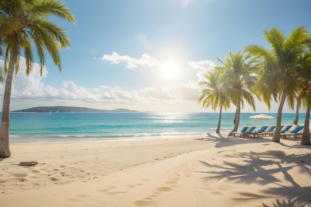 Sunny Beach Background