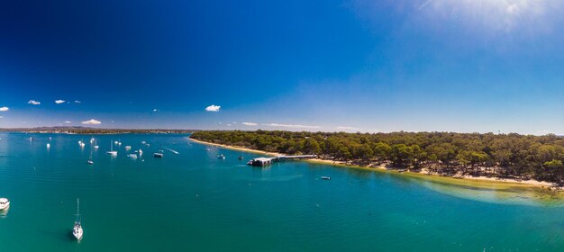 Sunny day on Coochiemudlo Island Brisbane Queensland Australia