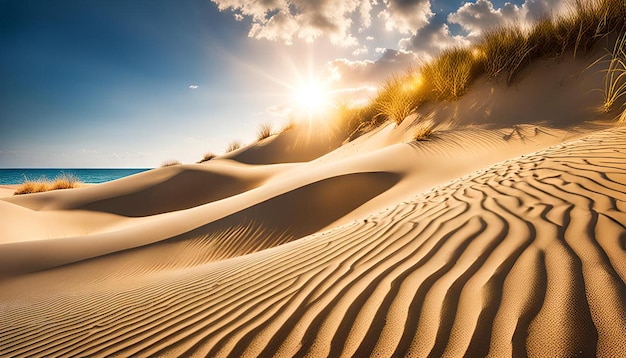 Sunny day with sand