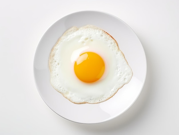 Sunny side up eggs on a plate