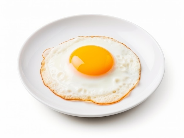 Sunny side up eggs on a plate