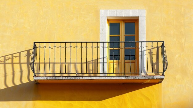 Sunny Yellow Mediterranean Balcony Vibrant Architecture and Home Design