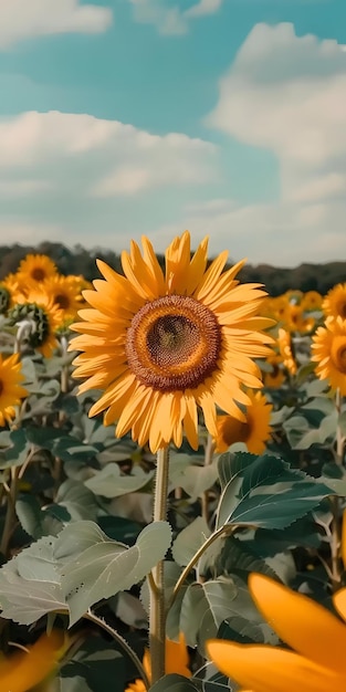 Sunny Yellow Sunflowers