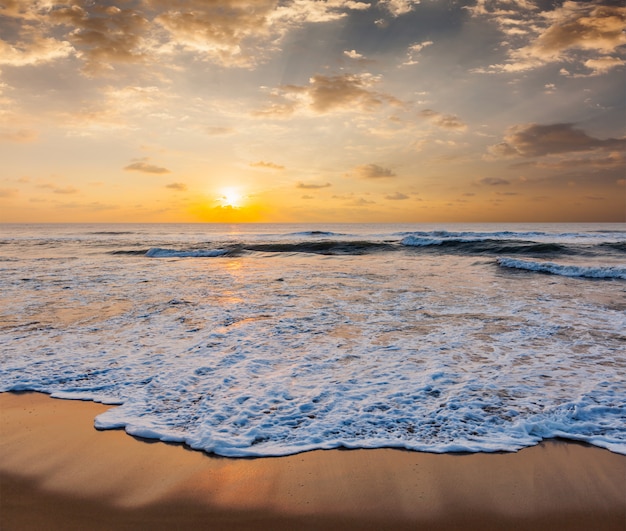 Sunrise on beach