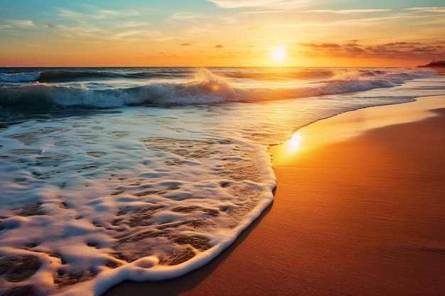 Sunrise on the beach