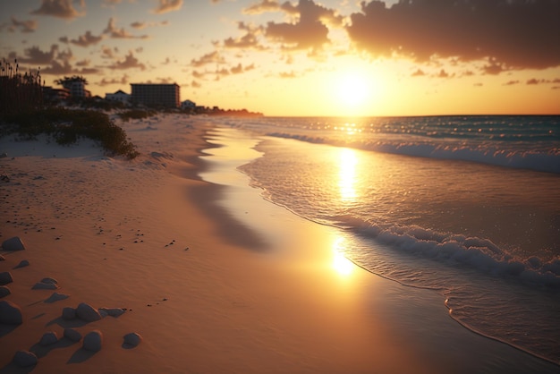 Sunrise over Beach