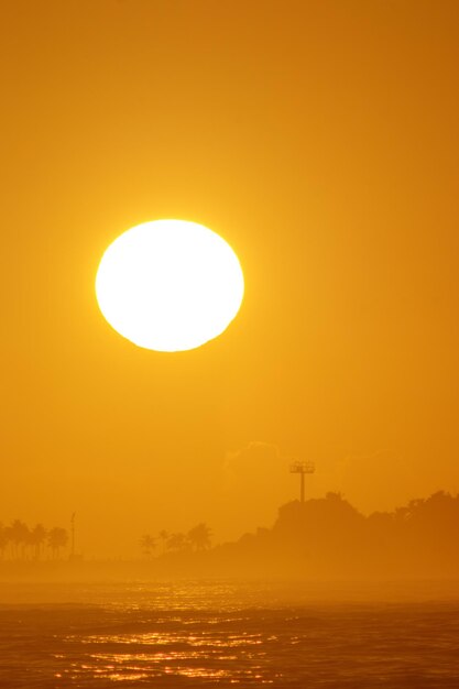 Sunrise at Leblon beach in Rio de Janeiro