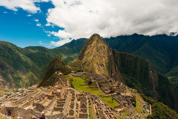 Sunrise on Machu Picchu the lost city of inca peru