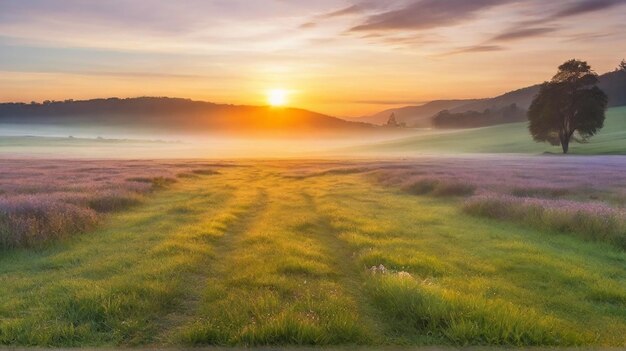 Sunrise Meadow Serenity