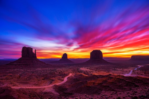 Sunrise over Monument Valley Arizona USA