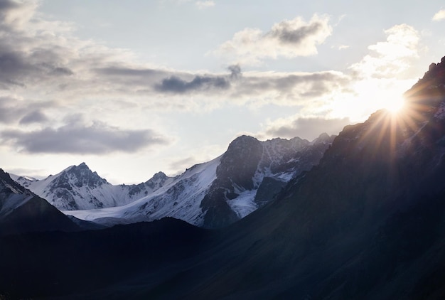 Sunrise in the mountains