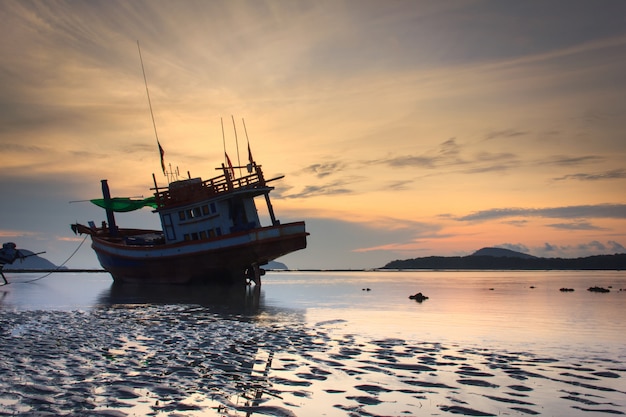 Sunrise at the Rawai beach in Phuket, Thailand