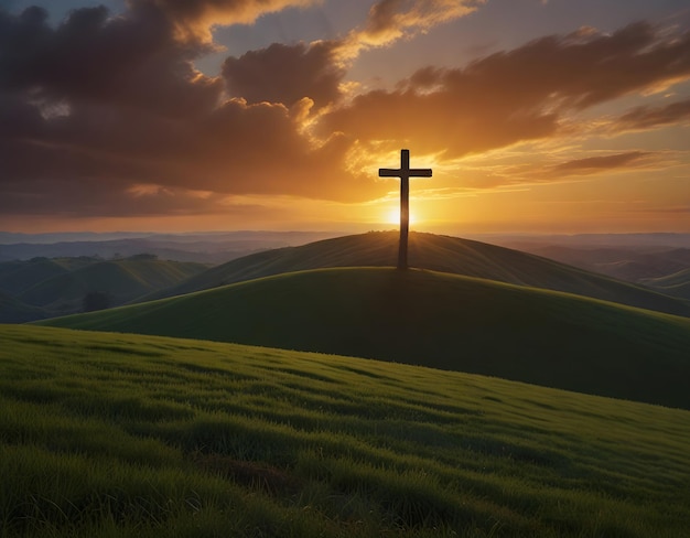 Sunrise Service Silhouette