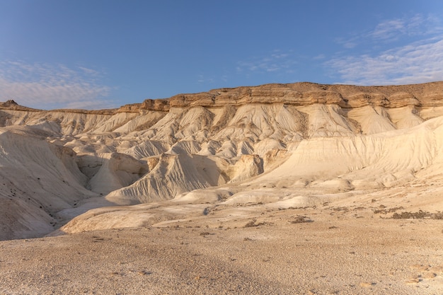 Sunrise over Ustyurt Plateau. District of Boszhir. The bottom of a dry ocean Tethys