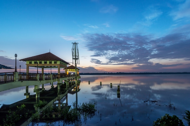 Sunrise at waterfront