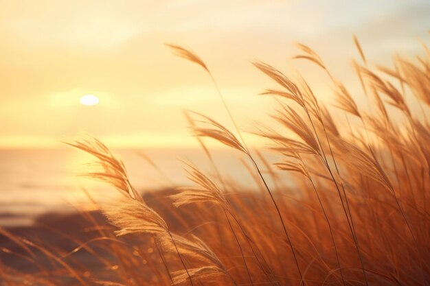 Photo sunrise with the wind landscape sunlight outdoors