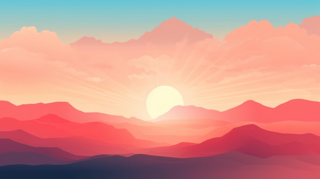 a sunrisesunset background with vibrant hues