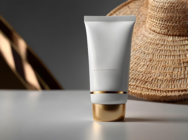 sunscreen skincare product mockup