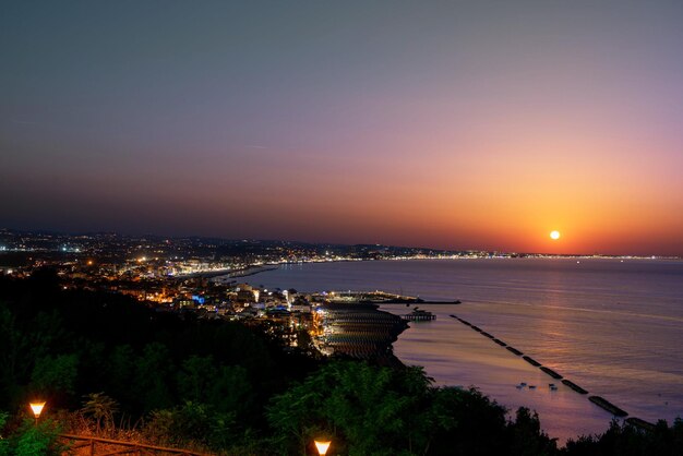 Sunset on the Adriatic sea