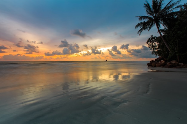 sunset on beach