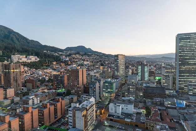 A sunset in Bogotá