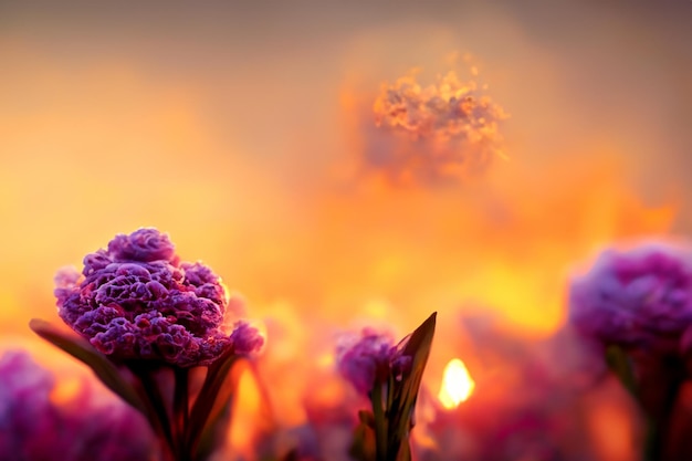 sunset and cloud a macro photography detailed closeup of the flowers