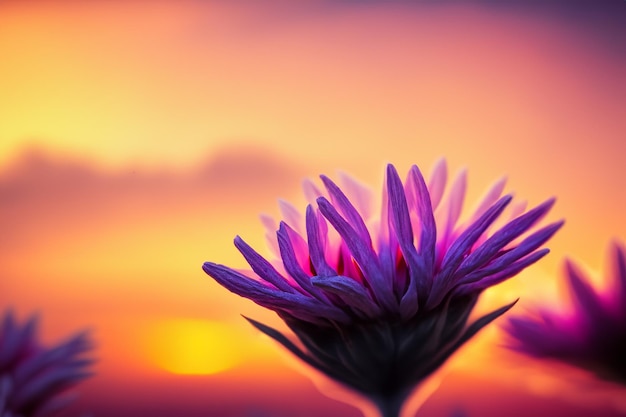 sunset and cloud a macro photography detailed closeup of the flowers