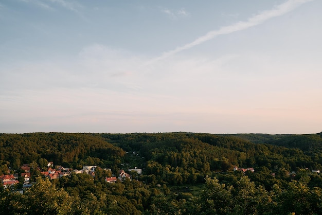 Sunset over the countryside