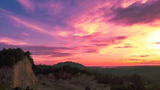 Sunset dusk sky nature background