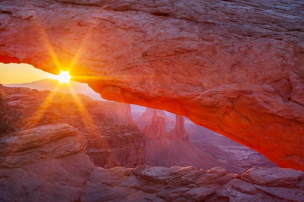 A sunset over the grand canyon