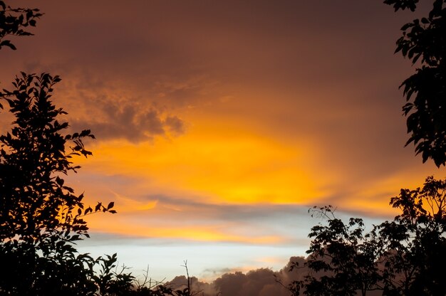 Sunset in Khao Rang Hill Viewpoint