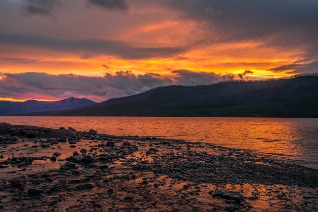 Sunset at Lake McDonald