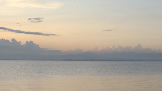 sunset on the lake