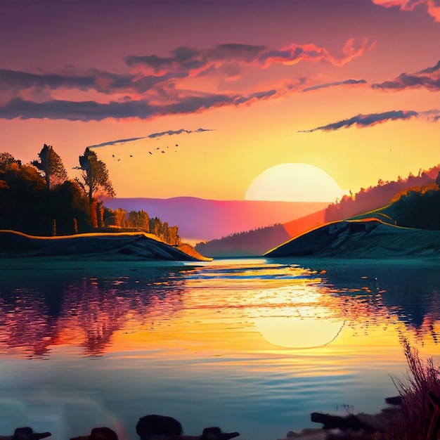 Sunset landscape