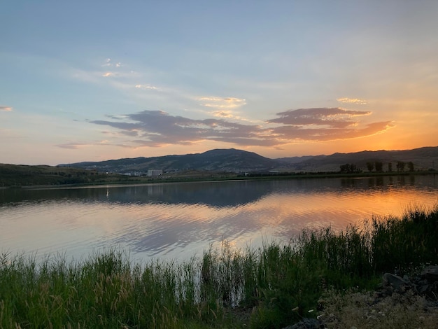 Sunset on the Lisi lake