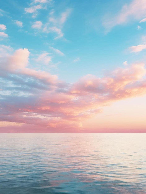 a sunset over the ocean with clouds and a beautiful sunset.