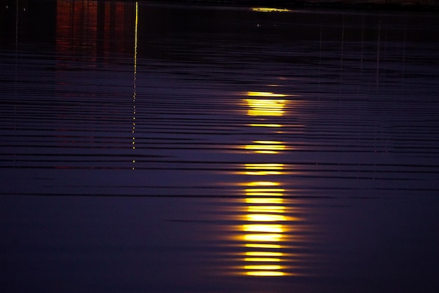 Photo sunset reflections