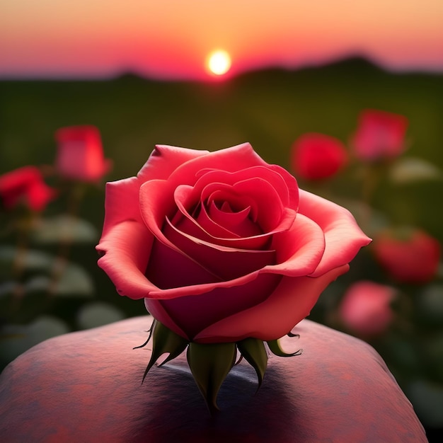 Sunset rose