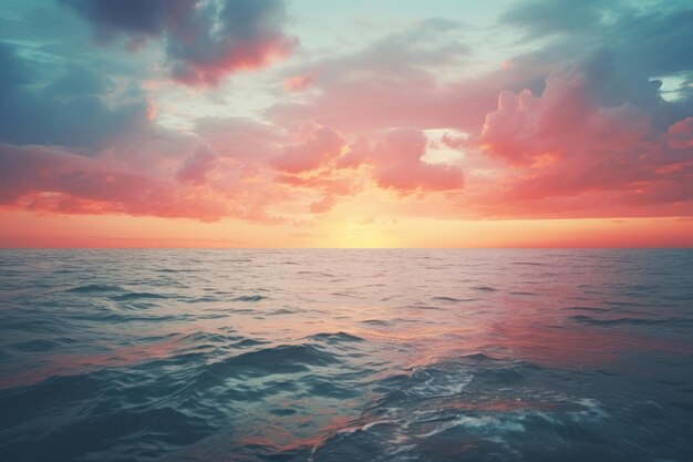 Photo sunset sea sky backgrounds