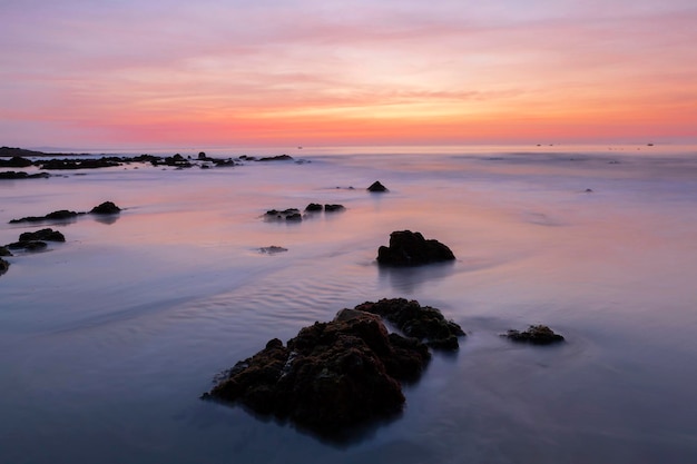 Sunset seascape on the coast of Vietnam...