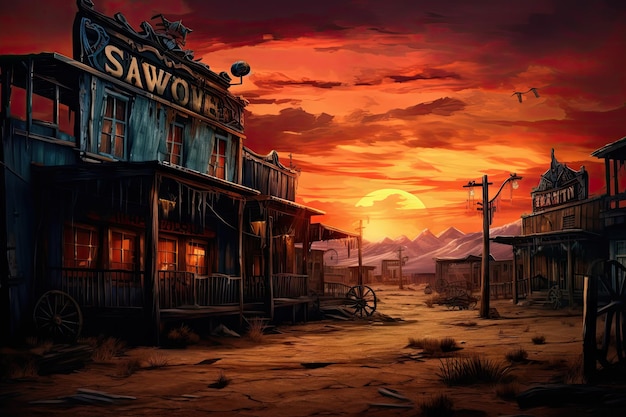 Sunset Showdown Chronicles Wild West Saloon Tales