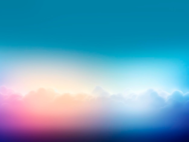 Sunset sky background with clouds Generative AI