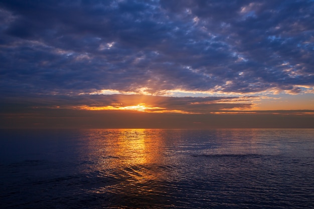 sunset sunrise over Mediterranean sea